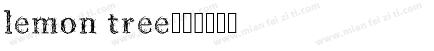 lemon tree字体转换